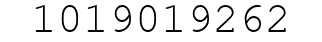 Number 1019019262.