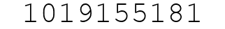 Number 1019155181.