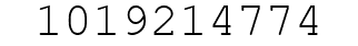 Number 1019214774.