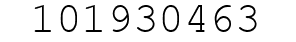 Number 101930463.