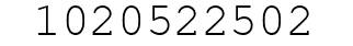 Number 1020522502.