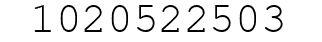 Number 1020522503.