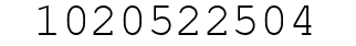 Number 1020522504.