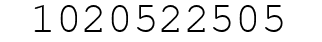 Number 1020522505.