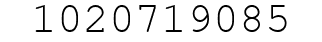 Number 1020719085.