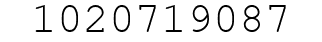 Number 1020719087.