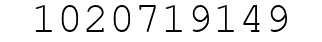 Number 1020719149.
