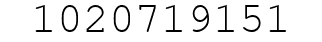 Number 1020719151.