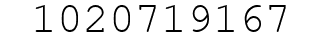 Number 1020719167.