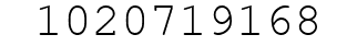 Number 1020719168.