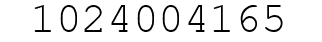 Number 1024004165.