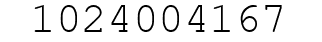 Number 1024004167.