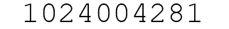 Number 1024004281.