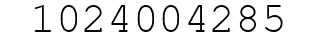 Number 1024004285.