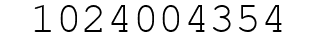 Number 1024004354.