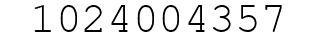 Number 1024004357.