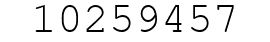 Number 10259457.