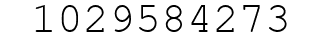 Number 1029584273.