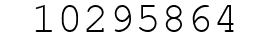Number 10295864.