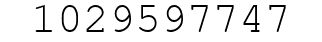 Number 1029597747.
