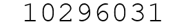 Number 10296031.