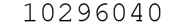 Number 10296040.