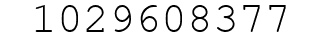 Number 1029608377.