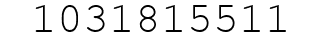 Number 1031815511.