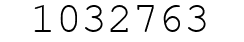 Number 1032763.