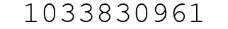 Number 1033830961.