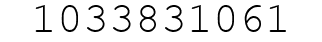 Number 1033831061.