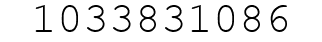 Number 1033831086.