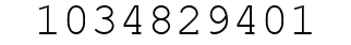Number 1034829401.