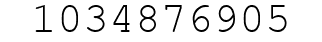 Number 1034876905.