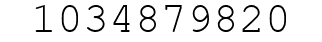 Number 1034879820.