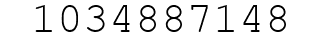 Number 1034887148.