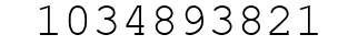 Number 1034893821.