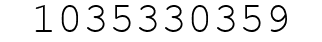 Number 1035330359.