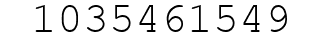 Number 1035461549.