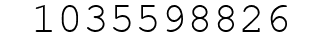 Number 1035598826.