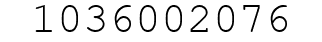 Number 1036002076.