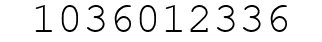 Number 1036012336.