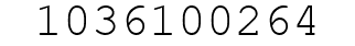 Number 1036100264.