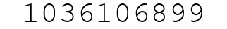 Number 1036106899.