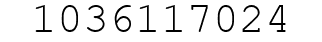 Number 1036117024.