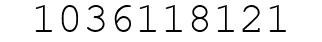 Number 1036118121.