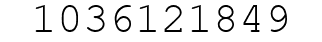 Number 1036121849.