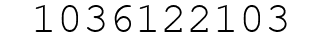 Number 1036122103.