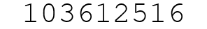 Number 103612516.