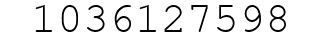 Number 1036127598.